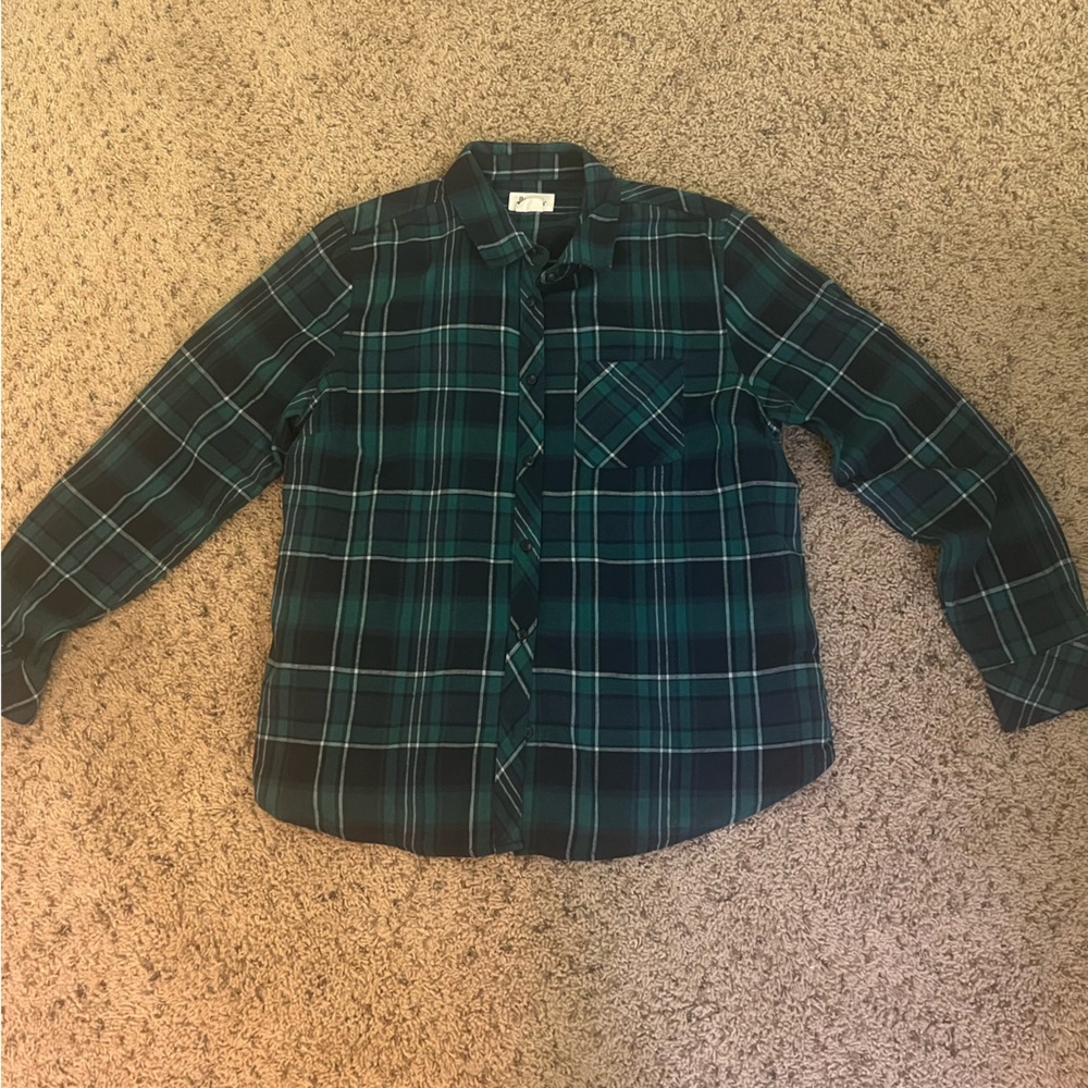 Boston Traders Kids Plaid Shirt in Green and Black